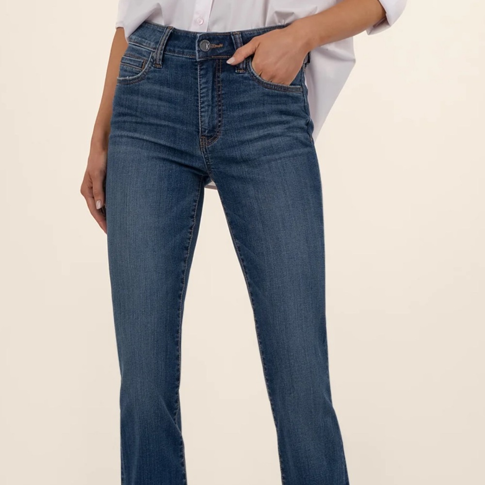 NWT Kut from the Kloth Natalie Bootcut Jeans - Size 10P Petite Dark Wash